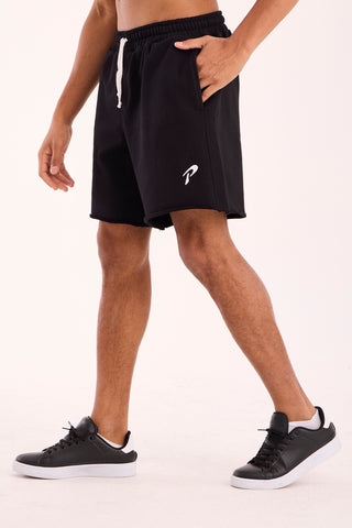 Black Essential Nakış Short