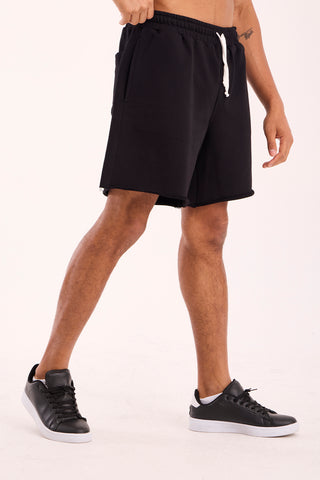 Black Essential Nakış Short