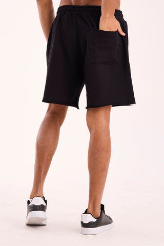 Black Essential Nakış Short
