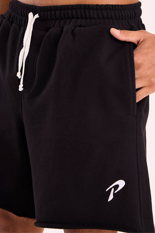 Black Essential Nakış Short
