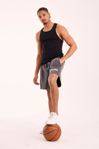 Black Ribbed Tank Top