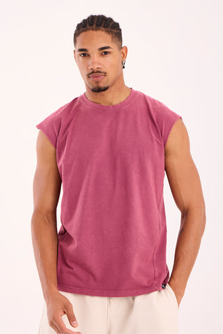 Brush Cut Off Tank Top