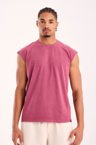 Brush Cut Off Tank Top