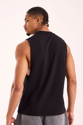 Power Logo Cut Off Tank Top