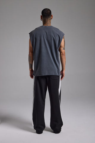 Washed Passion Script Oversize Tank | Füme