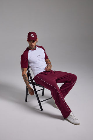 Basic Reglan Kol Muscle Fit Tshirt | Vişne