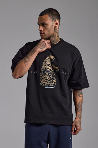 Art of Victory Oversize Tshirt | Siyah