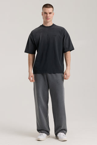 Faded Basic Tee | Puslu Siyah
