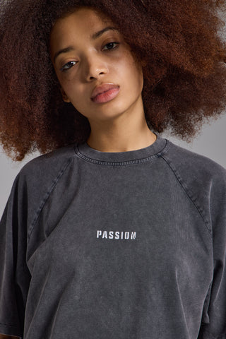 Washed Reglan Kol Oversize Tshirt | Füme