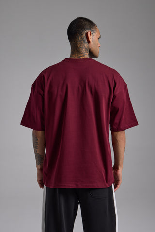 Passion Typo Oversize Fit Tshirt | Vişne