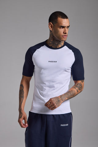 Basic Reglan Kol Muscle Fit Tshirt | Lacivert
