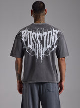 Washed Spike Boxy Fit Tshirt | Füme
