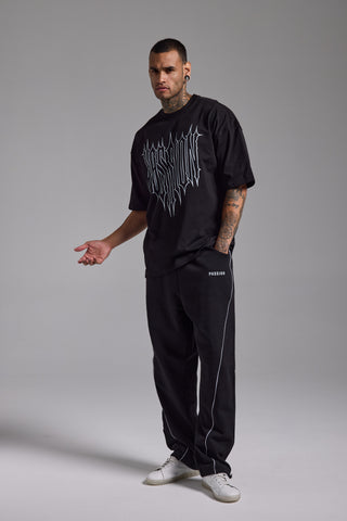 Passion Typo Oversize Fit Tshirt | Siyah