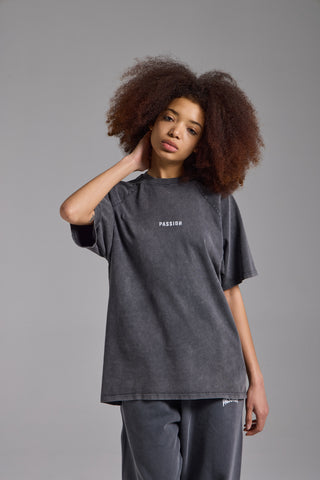 Washed Reglan Kol Oversize Tshirt | Füme