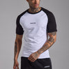 Basic Reglan Kol Muscle Fit Tshirt | Siyah