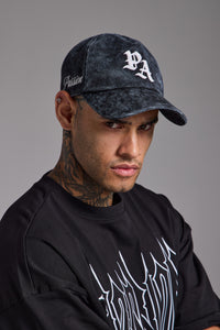 Washed P.A Logo Cap | Puslu Siyah