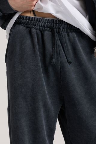 Essential Wave Washed Jogger | Puslu Siyah