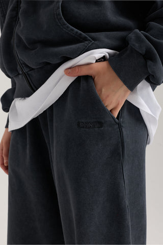 Essential Wave Washed Jogger | Puslu Siyah