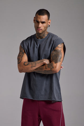 Washed Passion Brush Oversize Tank | Füme