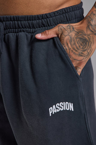 Essential Washed Jogger | Puslu Siyah