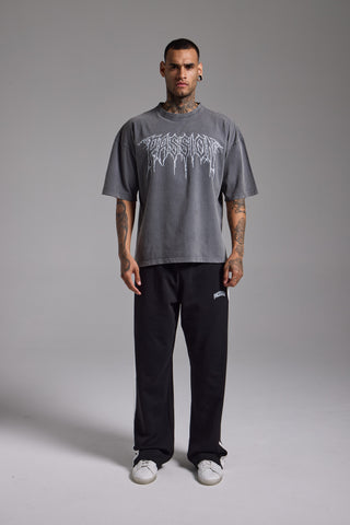 Washed Electrical Boxy Fit Tshirt | Füme