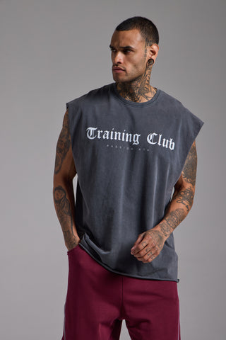 Washed Training Club Oversize Tank | Füme