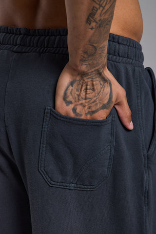 Essential Washed Jogger | Puslu Siyah