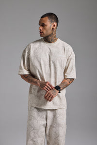 Essential Camo Oversize Tshirt | Gri
