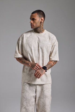 Essential Camo Oversize Tshirt | Gri