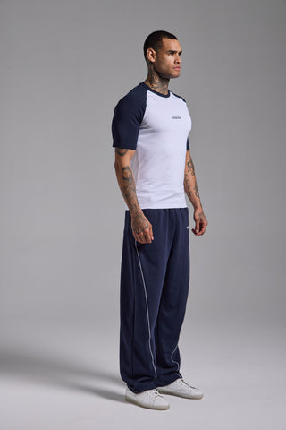 Basic Reglan Kol Muscle Fit Tshirt | Lacivert