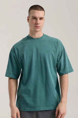 Faded Basic Tee | Petrol Yeşili