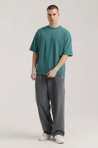 Faded Basic Tee | Petrol Yeşili