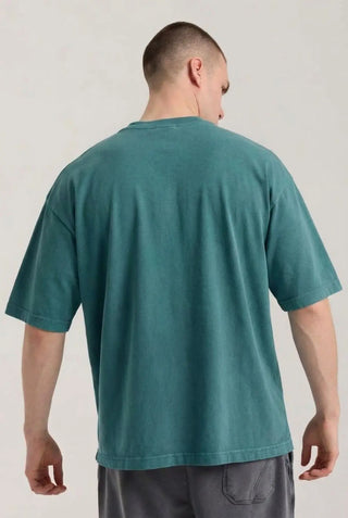 Faded Basic Tee | Petrol Yeşili