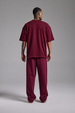 Basic Oversize Fit Tshirt | Vişne