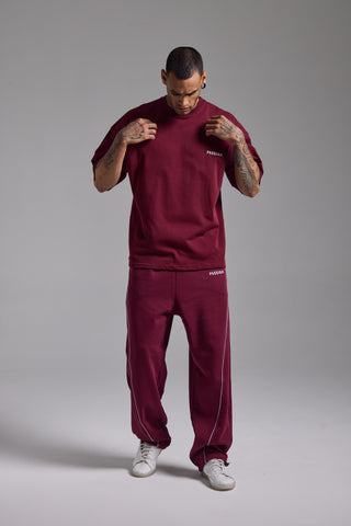 Basic Oversize Fit Tshirt | Vişne