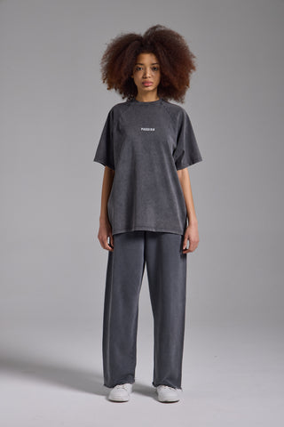 Washed Reglan Kol Oversize Tshirt | Füme