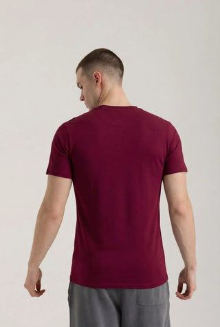 bordo erkek passion muscle fit tshirt passion athletics back