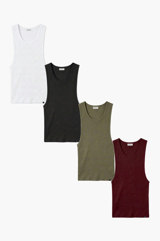 ribbed tank top 4 color bundle