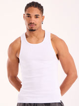 Ribbed Tank Top | Beyaz