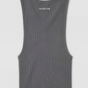 Ribbed Tank Top | Antrasit