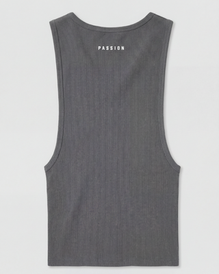 Ribbed Tank Top | Antrasit