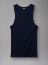 Ribbed Tank Top | Lacivert