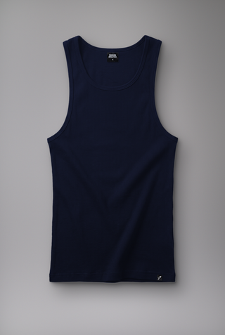 lacivert erkek ribbed tank top passion athletics