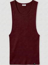 Ribbed Tank Top | Bordo