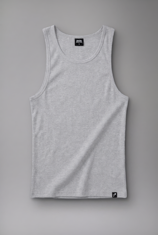 gri erkek ribbed tank top passion athletics
