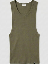 Ribbed Tank Top | Haki