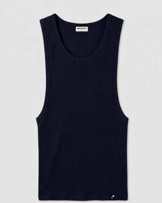 Ribbed Tank Top | Lacivert