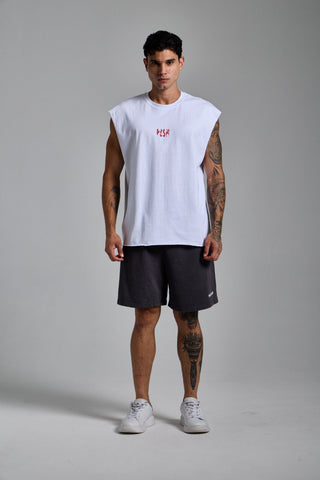 beyaz erkek less but better graphic tank passion athletics