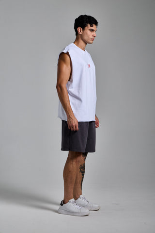 beyaz erkek less but better graphic tank passion athletics