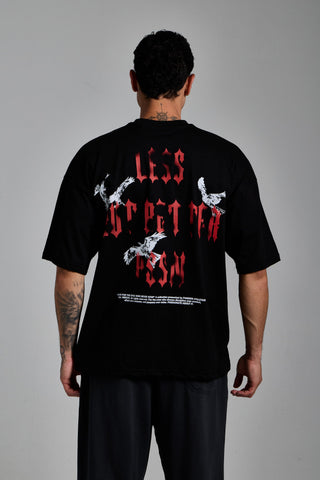 siyah erkek less but better graphic tee passion athletics
